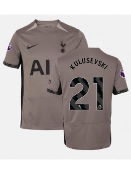 Billige Tottenham Hotspur Dejan Kulusevski #21 Tredjedrakt 2023-24 Kortermet